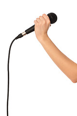 Image showing black microphone