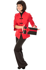 Image showing gift with red bow