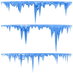 Image showing blue icicles