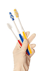 Image showing toothbrushes