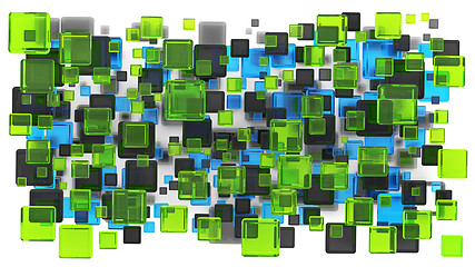 Image showing colorful cubes