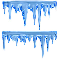 Image showing blue icicles