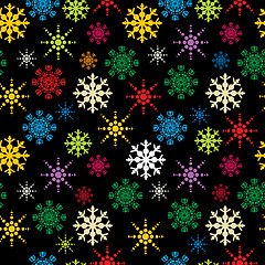 Image showing Snowflakes pattern