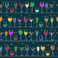 Image showing Cocktail's pattern design