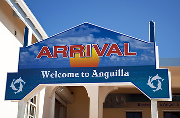 Image showing Arrival sign.