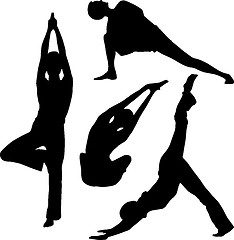 Image showing Yoga and stretching