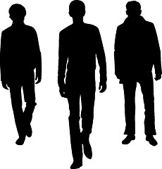 Image showing Silhouette fashion men