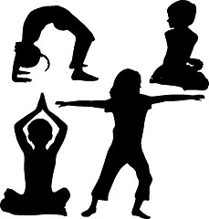 Image showing Kids yoga