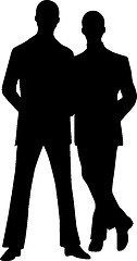 Image showing Silhouette fashion men