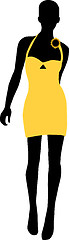 Image showing Vector - Silhouette fashion girls