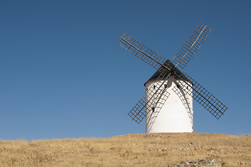 Image showing White ancient windmill