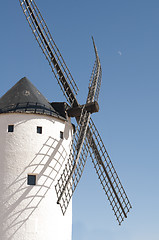 Image showing White ancient windmill