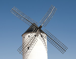 Image showing White ancient windmill