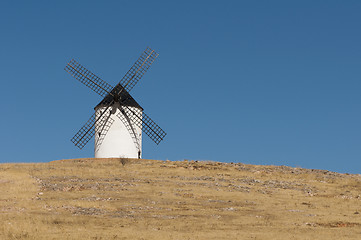 Image showing White ancient windmill