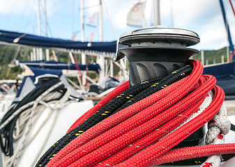 Image showing winch in sailboat