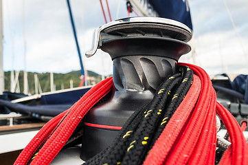 Image showing winch in sailboat