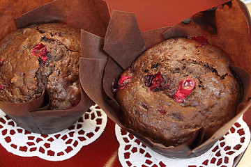 Image showing Chocolate muffins