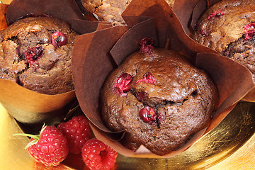 Image showing Chocolate muffins