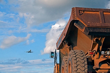 Image showing Truck and Aircraft