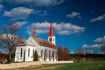 Image showing Restored church in Bohutin