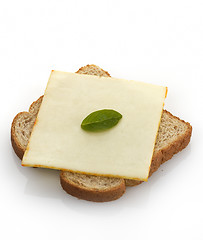 Image showing Slice Of Bread And Cheese
