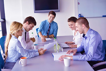 Image showing business people in a meeting at office