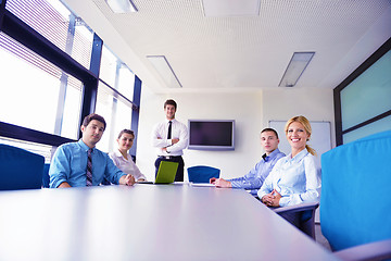 Image showing business people in a meeting at office