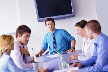 Image showing business people in a meeting at office