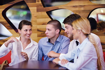 Image showing business people in a meeting at office