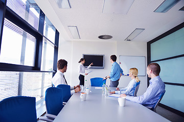 Image showing business people in a meeting at office