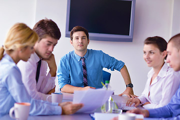 Image showing business people in a meeting at office