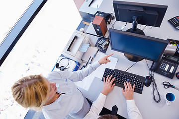 Image showing business people in a meeting at office