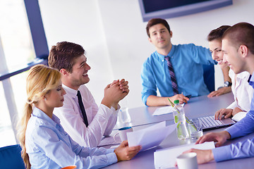 Image showing business people in a meeting at office