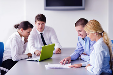 Image showing business people in a meeting at office