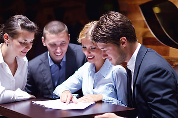 Image showing business people in a meeting at office