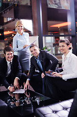 Image showing business people in a meeting at office