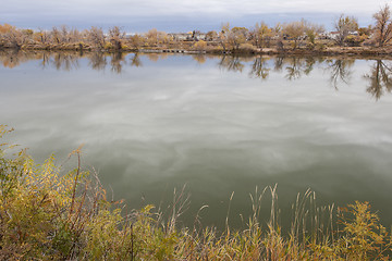 Image showing gravel pit into natural area