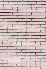 Image showing pink painted brick wall