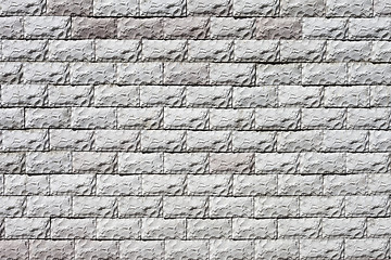 Image showing Vintage white background brickwall