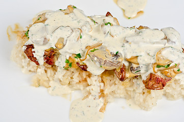 Image showing risotto with chicken liver