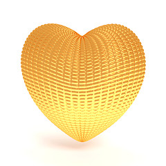 Image showing abstract gold heart