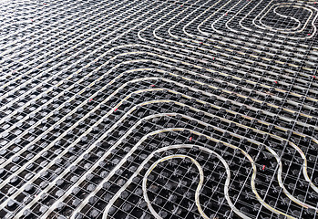 Image showing Black underfloor Heating