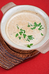 Image showing Mushroom cream  soup