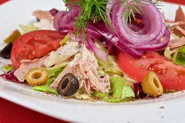 Image showing chicken meat filet salad