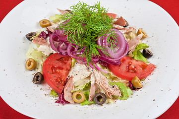 Image showing chicken meat filet salad