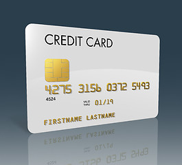 Image showing White credit card