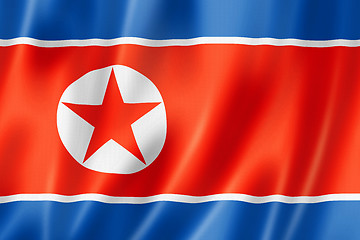 Image showing North Korean flag