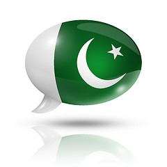 Image showing Pakistani flag speech bubble