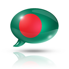 Image showing Bangladeshi flag speech bubble