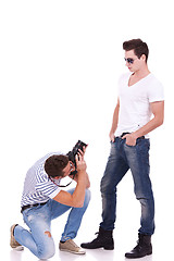 Image showing posing for a professional photographer